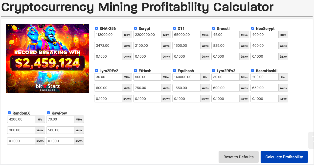 Ravencoin Mining Calculator: Estimate Your Profits