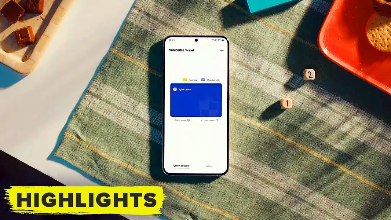 Galaxy S22 has a built-in cryptocurrency wallet