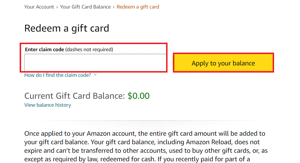 How to Transfer Amazon Gift Card Balance to Another Account – TechCult