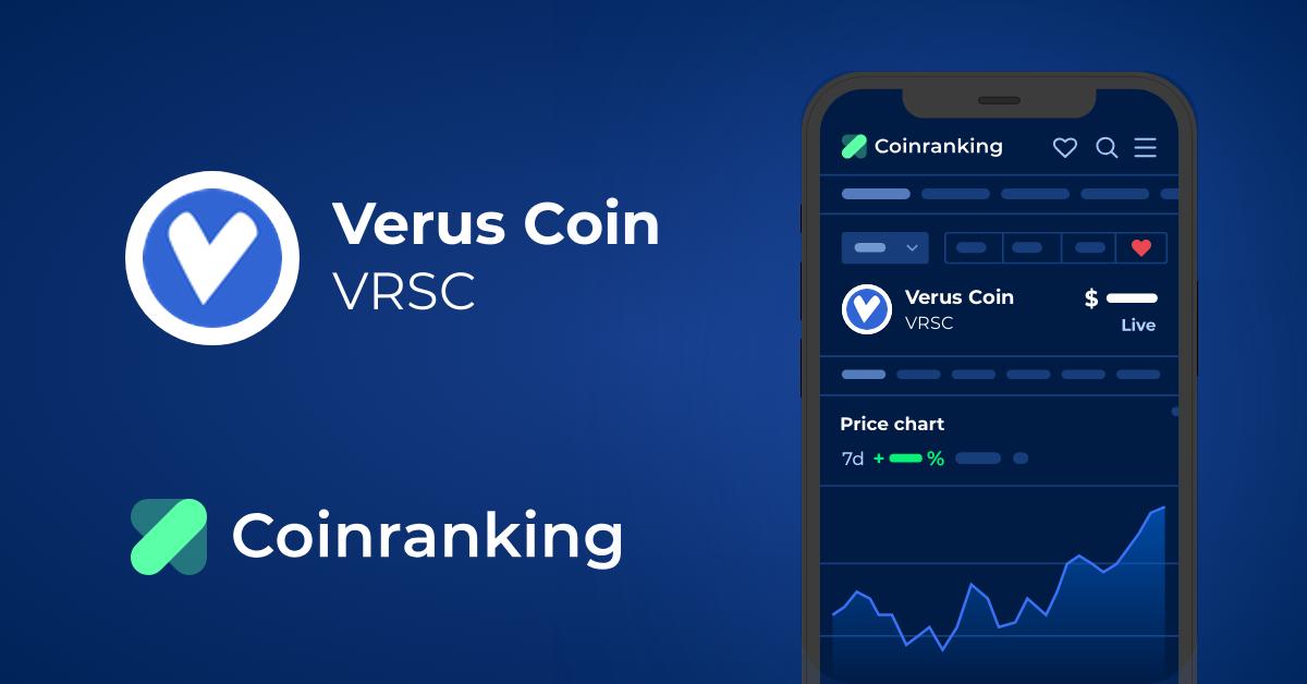 VerusCoin price today, VRSC to USD live price, marketcap and chart | CoinMarketCap