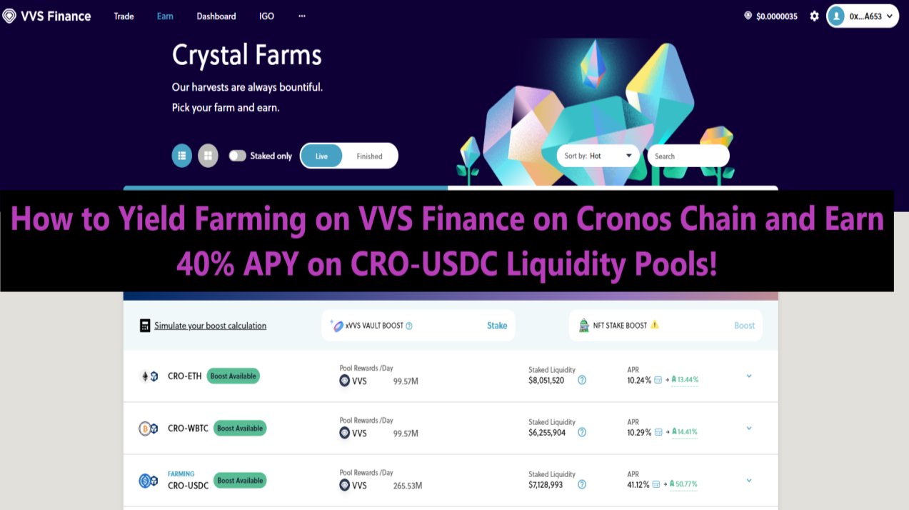 VVS Finance - Live Coin Watch