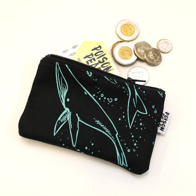 Whale Shark Zip Pouch, Spearmint - Lionheart Imports