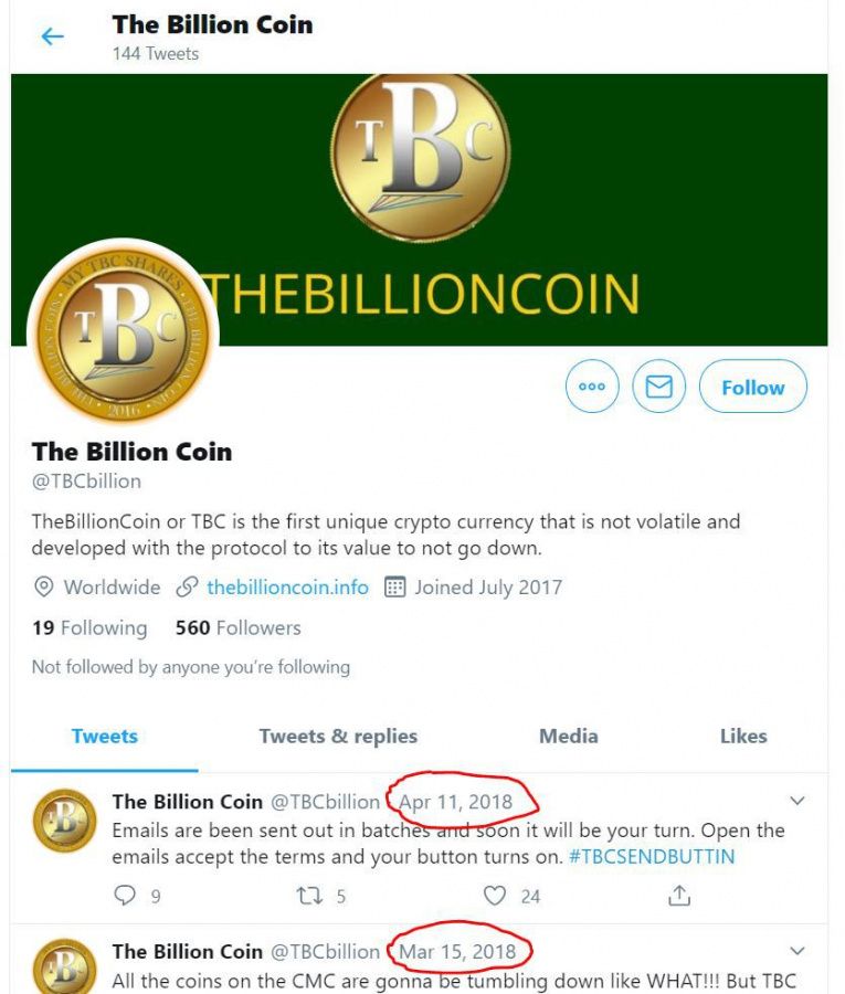 SCAM ALERT!!! THE BILLION COIN (TBC) - Exposing the Scam