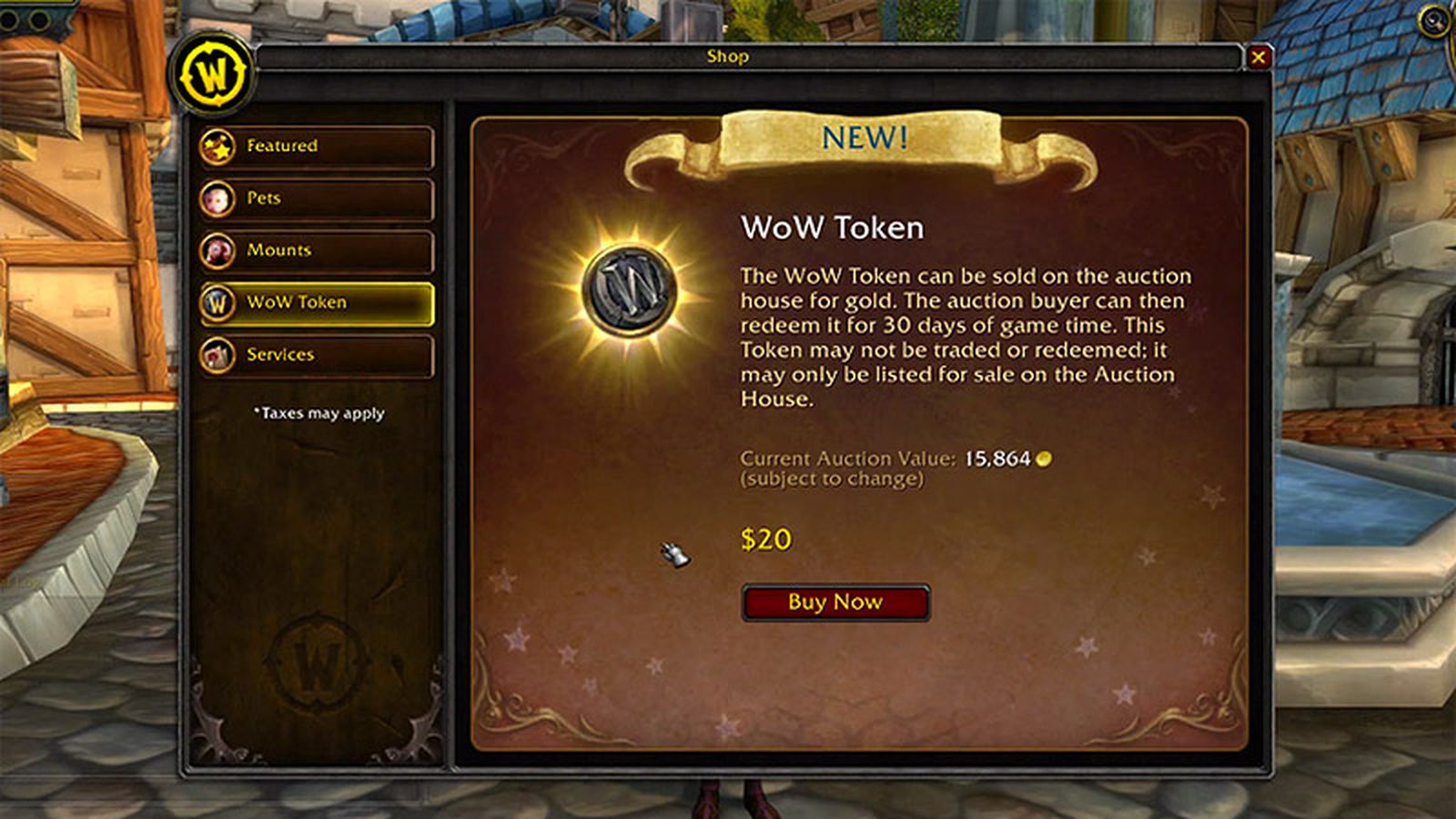 Buying WoW Token and Getting Game Time