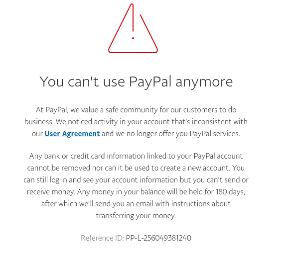 Solved: Your account access is permanently limited - Page 15 - PayPal Community