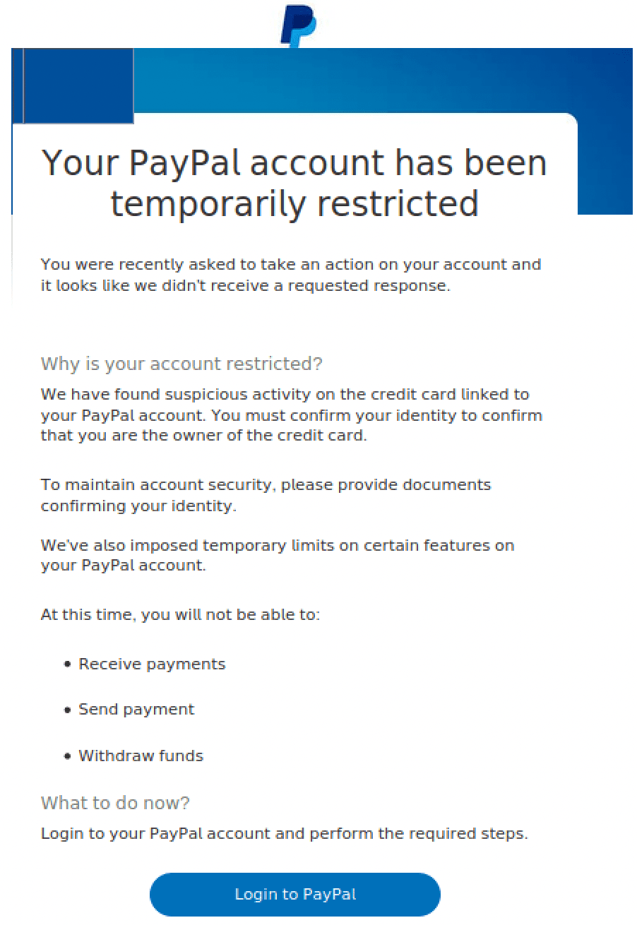 Beware: PayPal phishing texts state your account is 'limited'