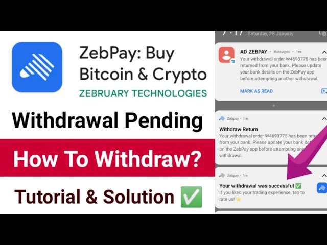 Withdraw fiat to your bank account (India) : ZebPay